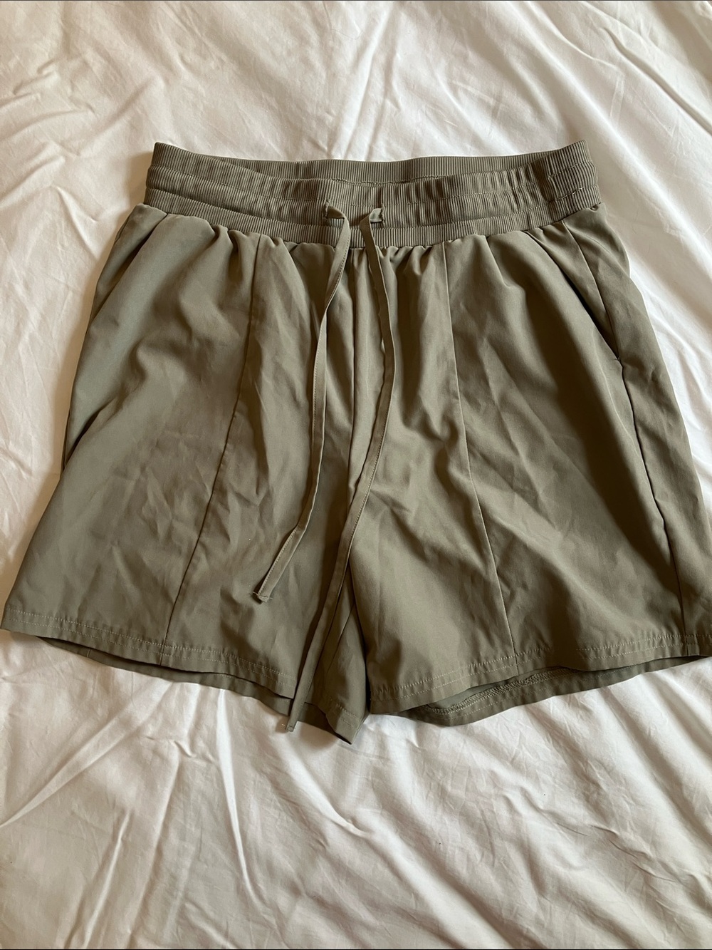 Rafaella women’s Olive Drawstring Athletic Shorts